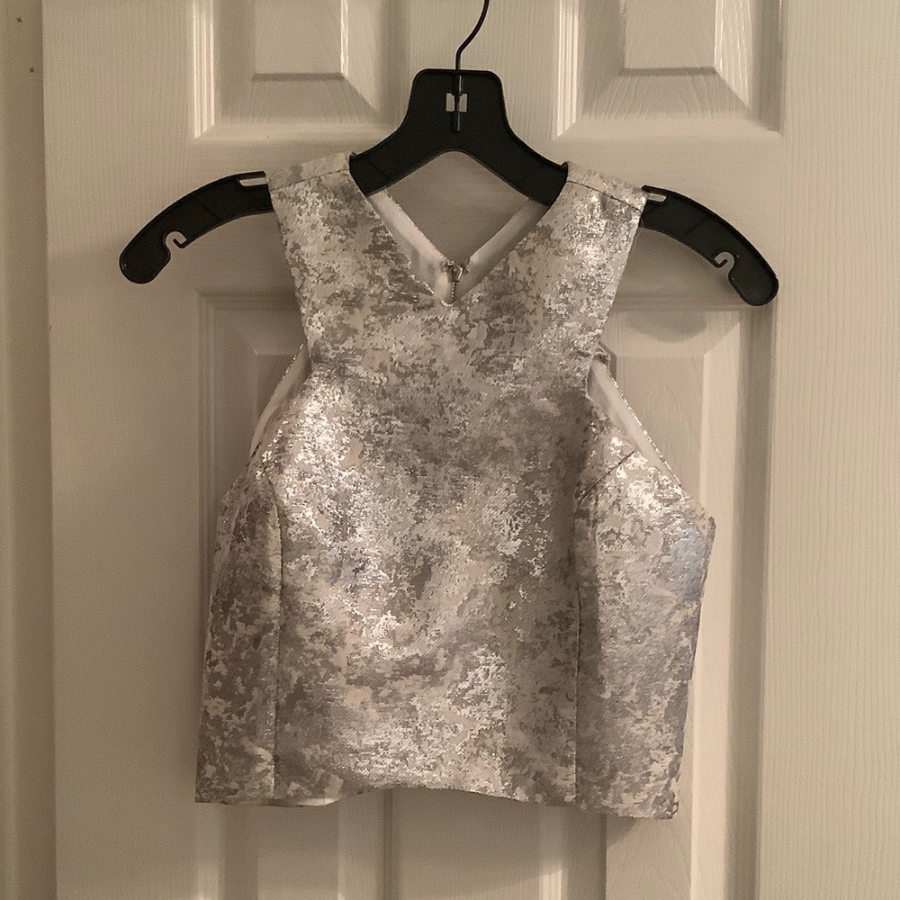 Metallic crop top